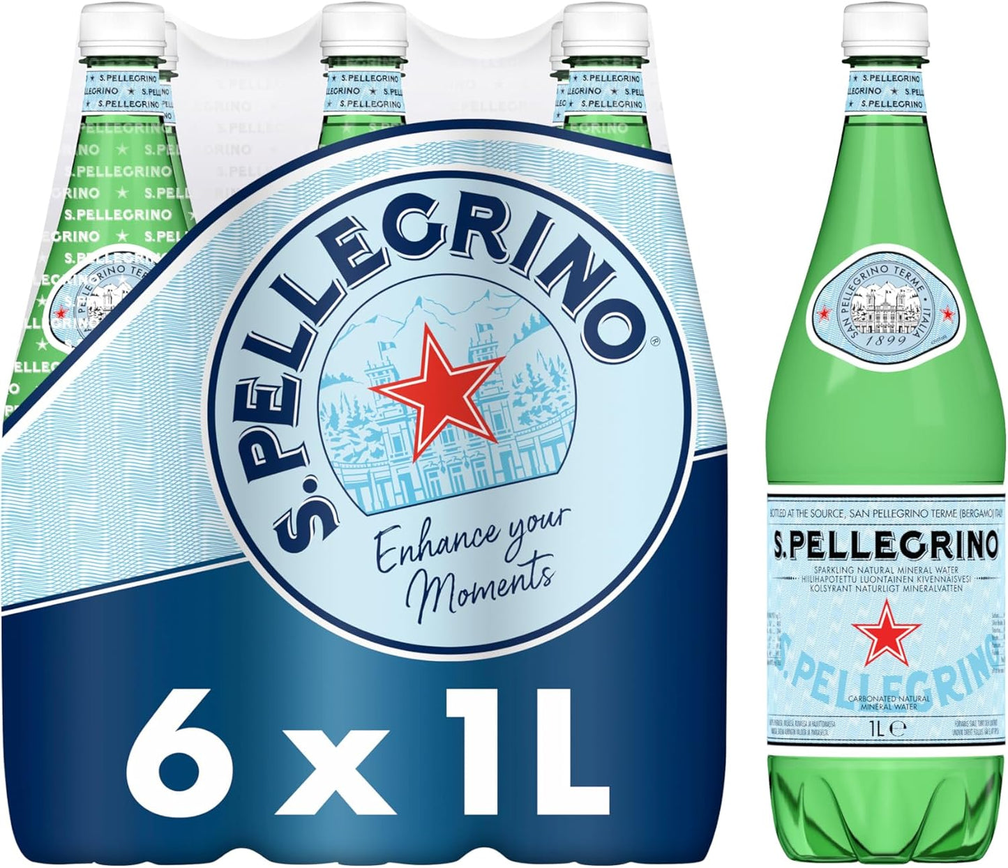 San Pellegrino Sparkling Water | 6 x 1L