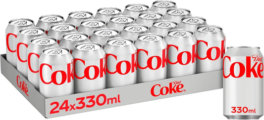 Diet Coke Can Cola, Tray | 24 x 300ml