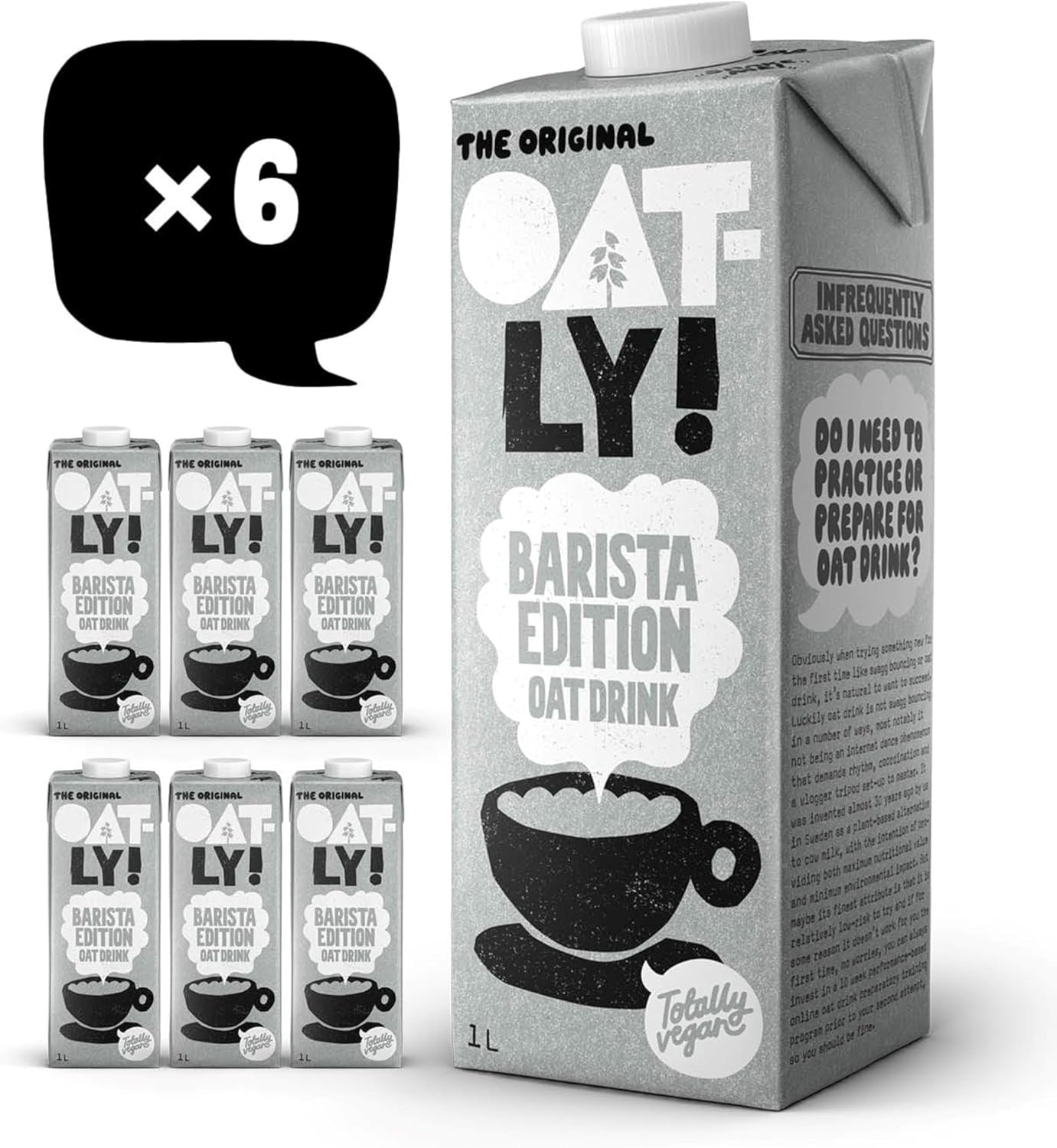 Oatly Barista Oat Drink Long Life | 6 x 1L