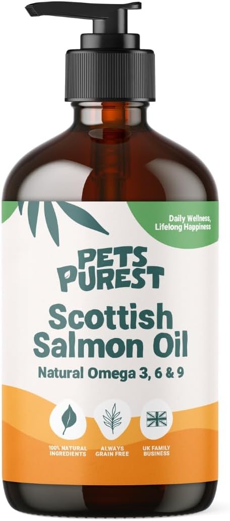 Pets Purest Scottish Salmon Oil For Dogs, Cats, & Horses | 500ml