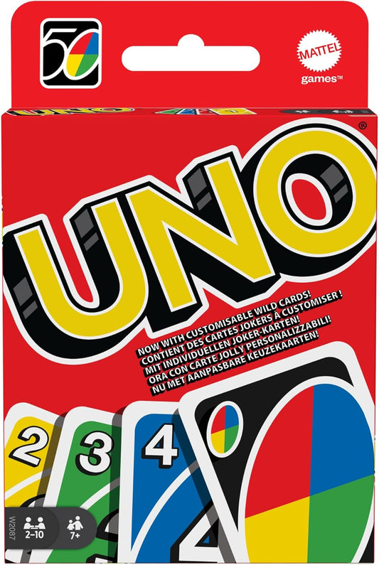 UNO, Classic Card Game, 2 to 10 Players, Ages 7 and Up