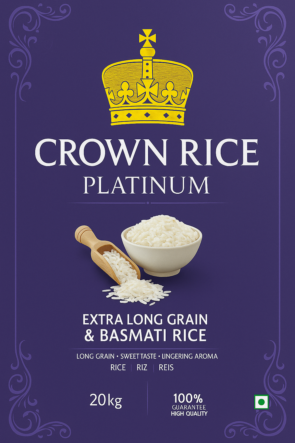 Crown Rice 20kg | Basmati Rice