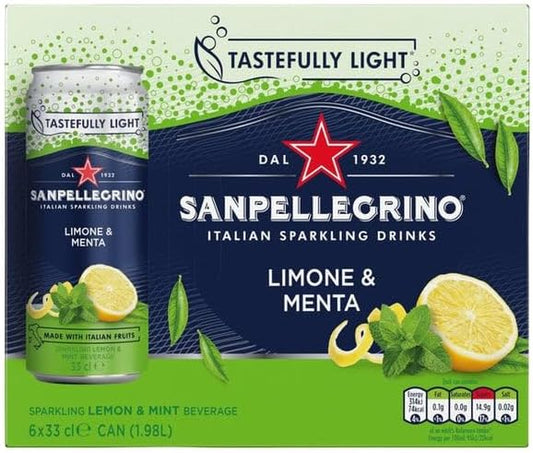 San Pellegrino Limon & Mint 12x330ml Cans