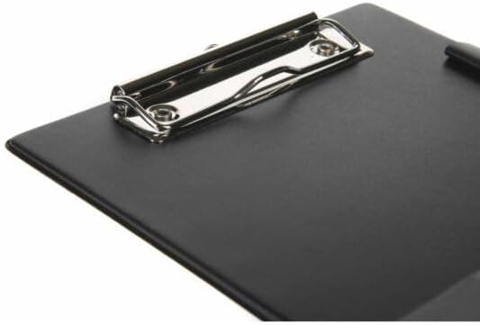 Rapesco 1072 Standard PVC Clipboard, A5, Black