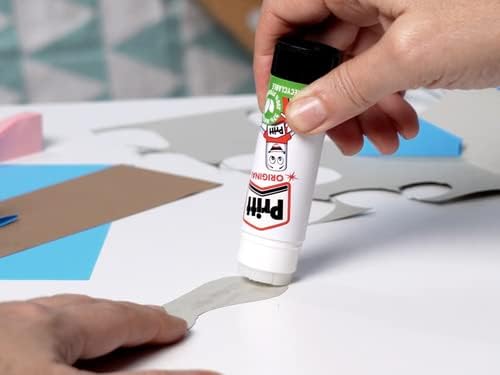 Pritt Glue Stick, Safe & Child-Friendly Craft Glue for Arts & Crafts Activities, Strong-Hold adhesive for School & Office Supplies, 1x43g Pritt Stick, white