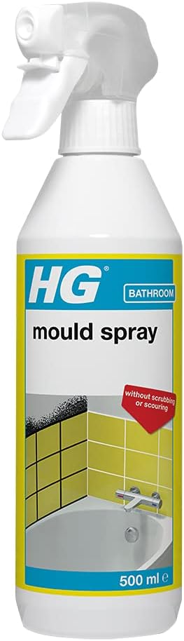 HG Mould Spray, Effective Mould Spray & Mildew Cleaner, Removes Mouldy Stains From Walls, Tiles, Silicone Seals & More - 500ml , Pack of 1