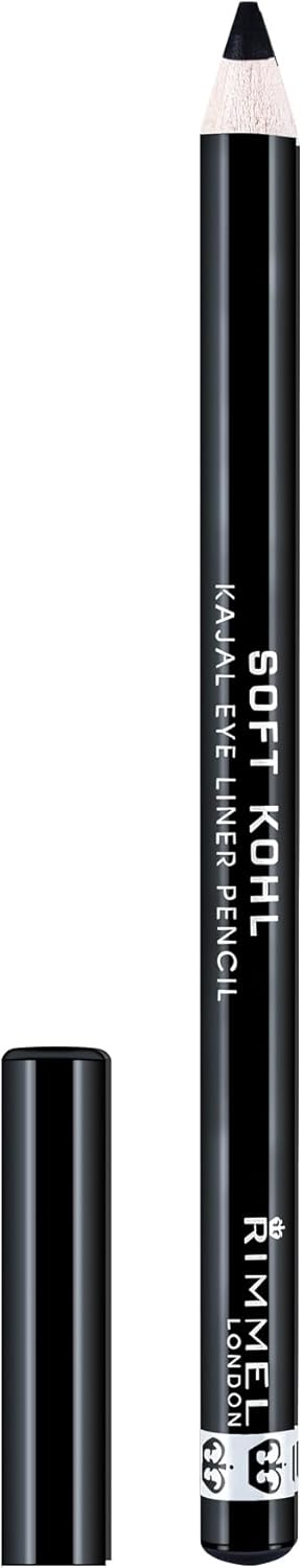 Rimmel London Soft Kohl Smudge-proof Eyeliner Pencil, Jet black, 1.2 g