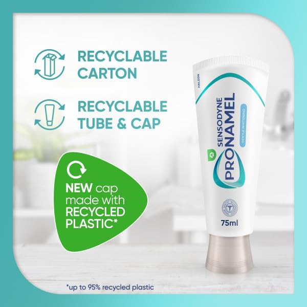 Sensodyne Pronamel Toothpaste Enamel Care, Gentle Whitening Toothpaste, Mint Flavour, 75ml