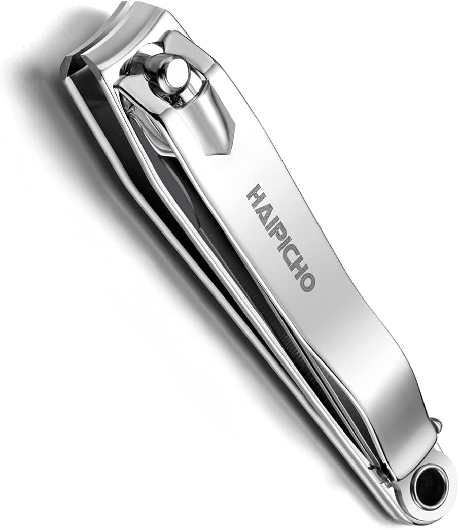 Nail Clipper, Made with Heavy Duty Stainless Steel, Suitable for Thick Fingernail Toenail Men Women (Silver 1 Pack)