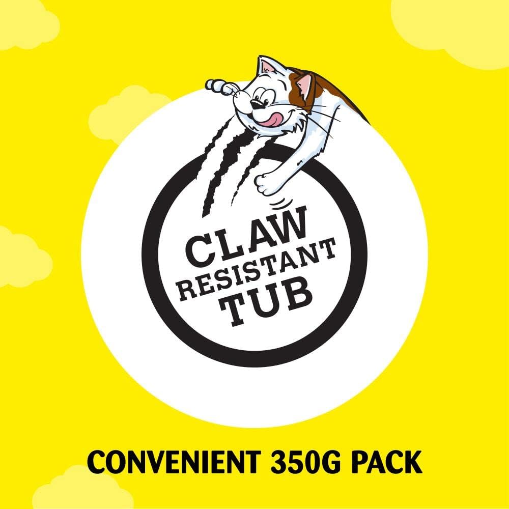 DREAMIES - Chicken Cat Treats - 2x350g - Multipack Snacks 2 Mega Tubs - Bulk Cat Food