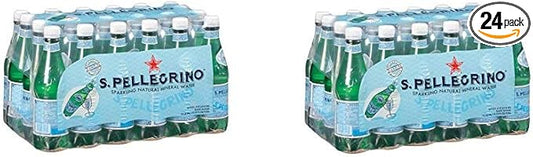 2X San Pellegrino 100% Italian Sparkling Mineral Water 24 x 500 ml