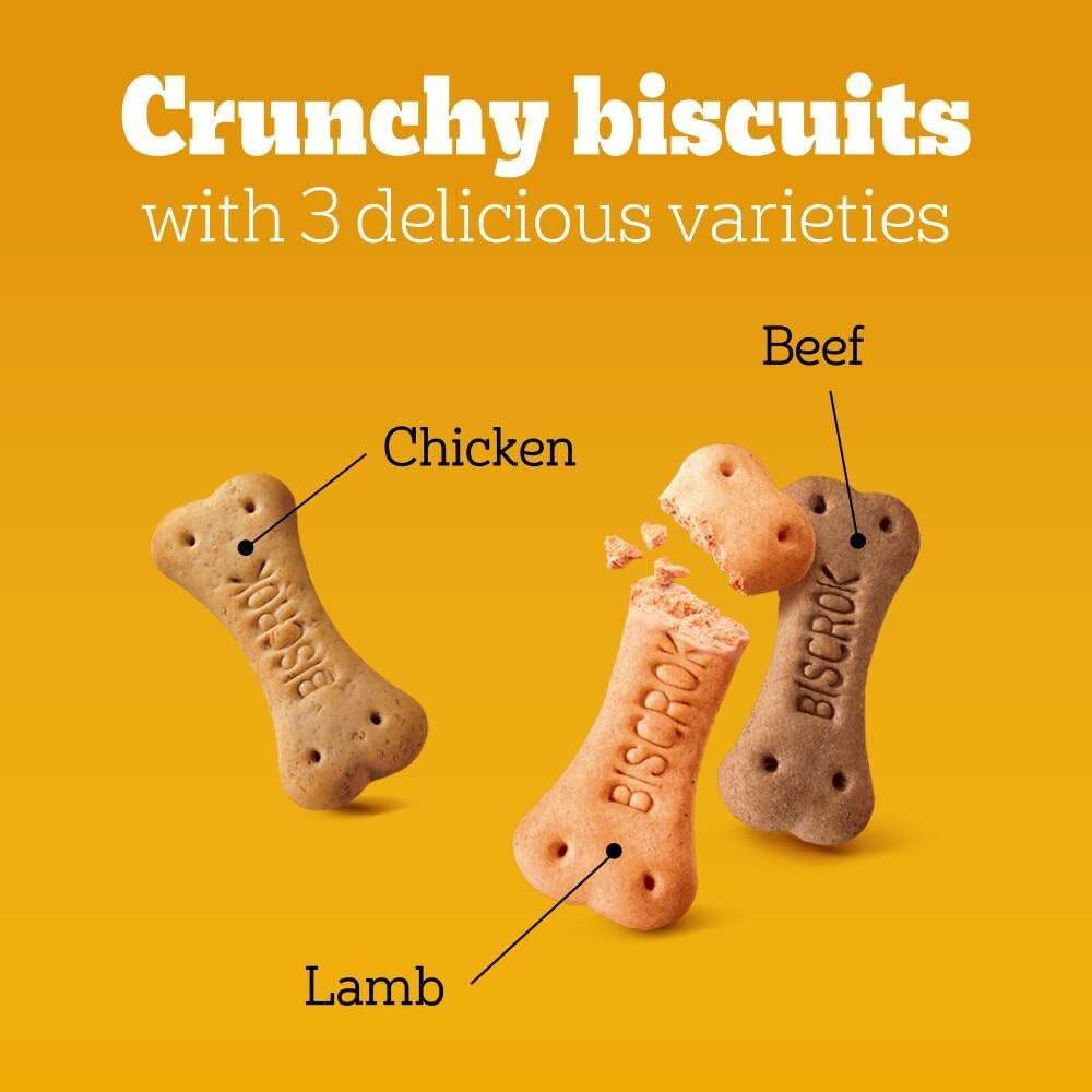 Pedigree Biscrok Multi Mix - Dog Treats - Bone-Shaped Biscuits - 500 g