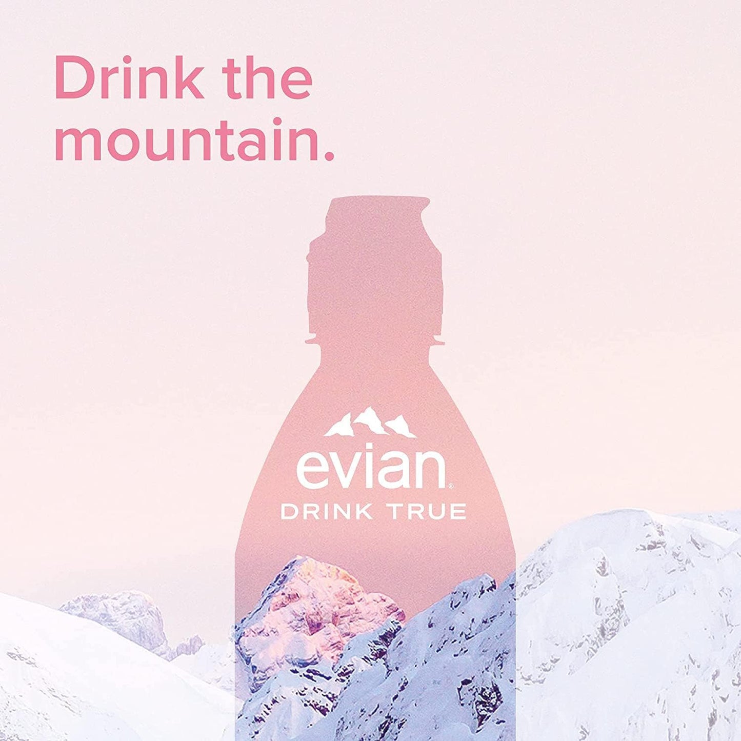 Evian Natural Mineral Water 750ml Sports Cap (Pack of 12 x 75cl)