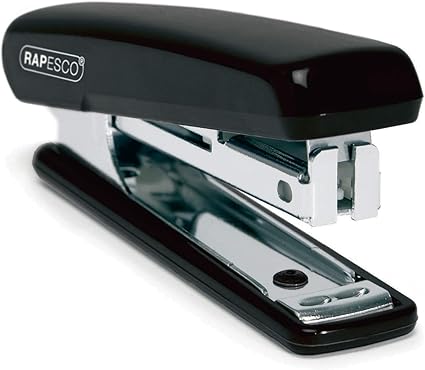 Rapesco PSE000AS Pocket Stapler with 1000 x 10/4 mm Staples, 12 Sheet Capacity, Random Assorted Colours