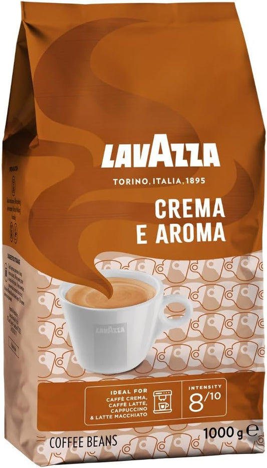 Lavazza Crema e Aroma, Arabica and Robusta Medium Roast Coffee Beans, 1 kg (Pack of 1)
