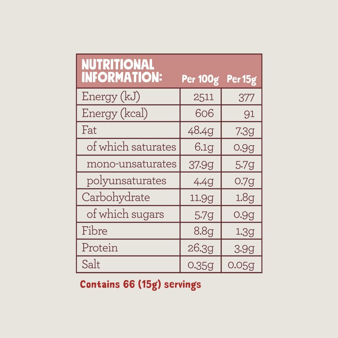 Pip & Nut - Crunchy Peanut Butter (1kg) | Natural Nut Butter, No Palm Oil, No Added Sugar, Hi-Oleic Peanuts, High in Unsaturated Fats, Gluten Free, Vegan, Dairy Free