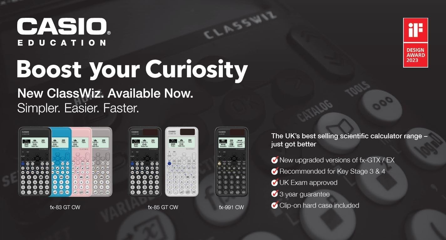 Casio FX-83GTCW Black Scientific Calculator
