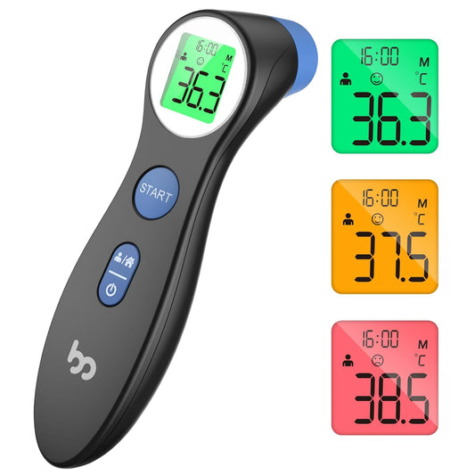 Forehead Thermometer for Adults Kids, No-Touch Infrared LCD Display Digital Baby Thermometers Body Temperature Thermometer