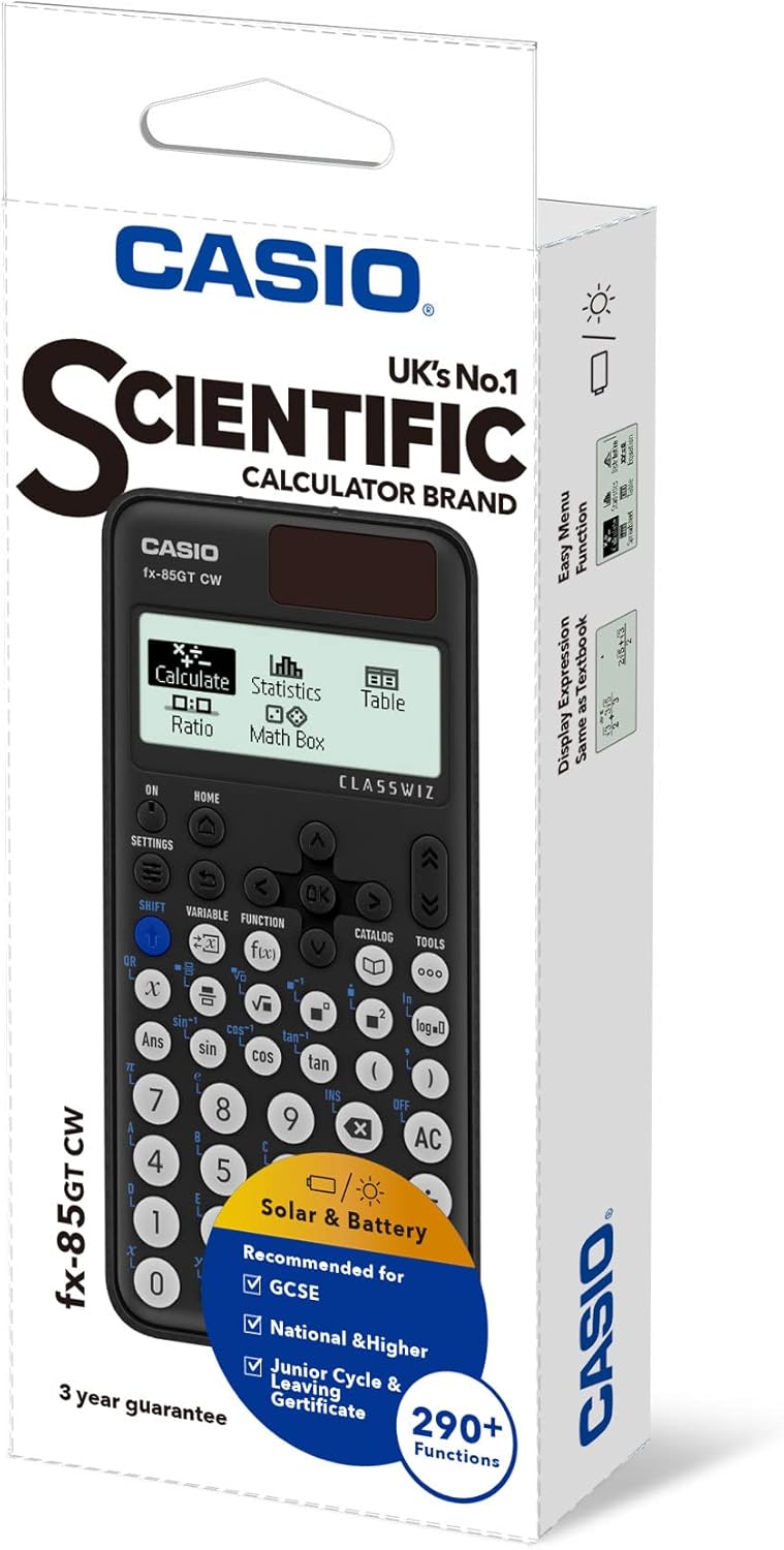 Casio FX-85GTCW Black Scientific Calculator