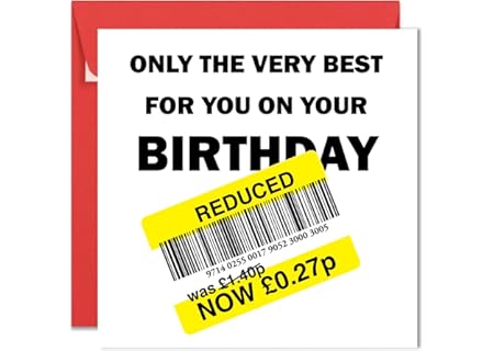 Printperfect Birthday Humorous Greetings Envelope