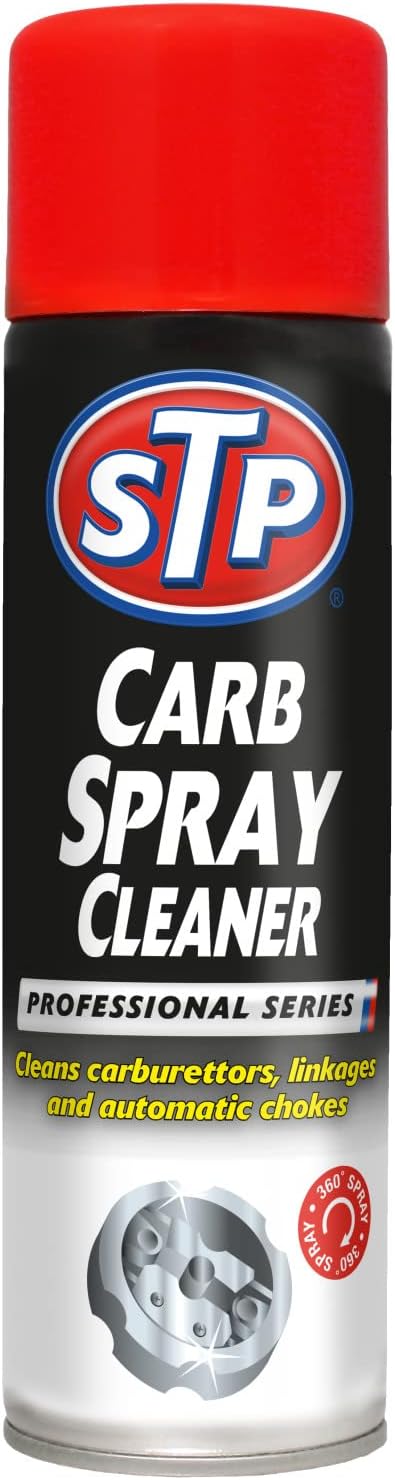 STP Carb Spray Cleaner 500 ml, Cleans and Protects Carburettors, Linkages and Automatic Chokes, Mechanical Car Cleaning Products, Made in the UK