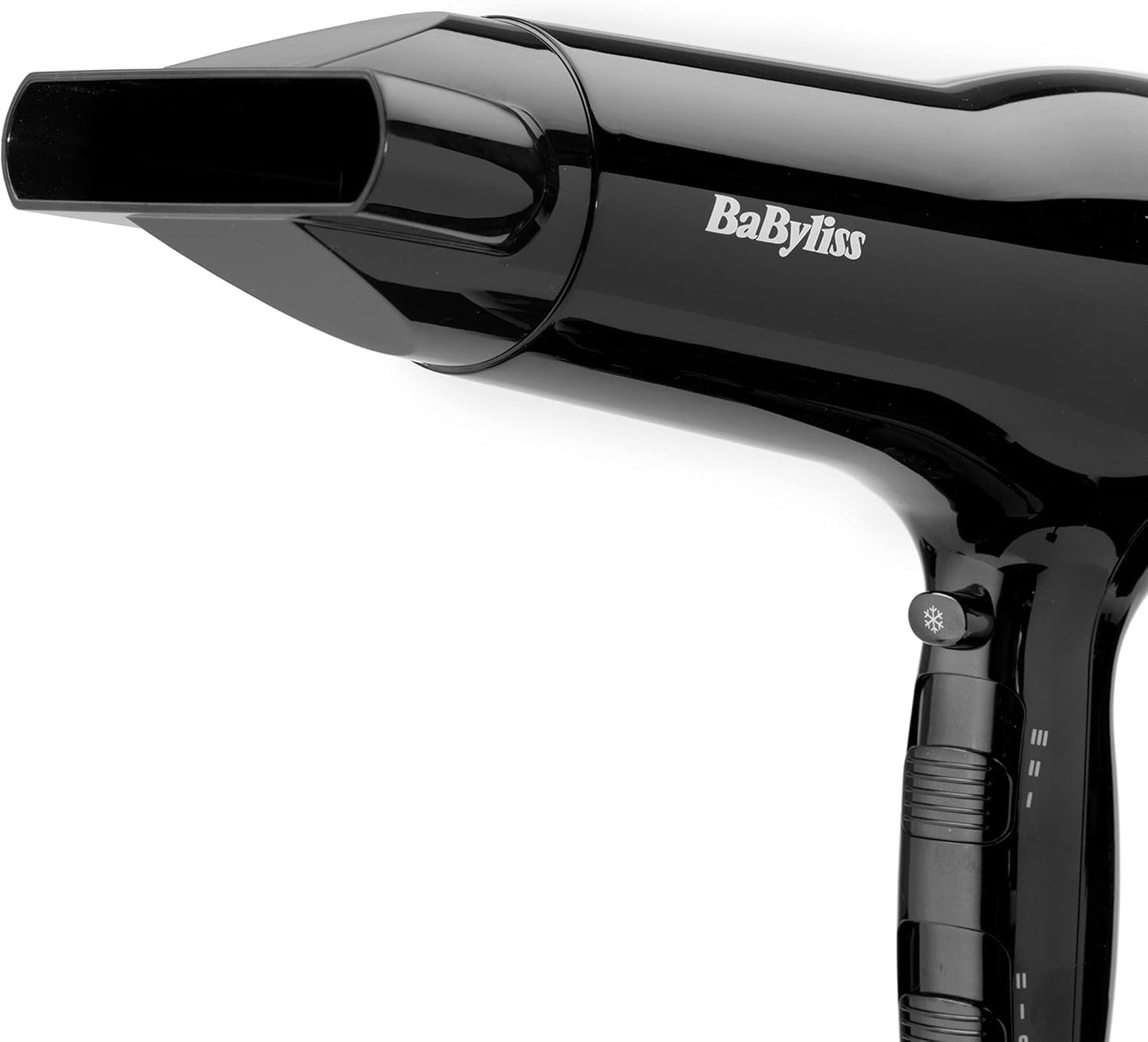 BaByliss Power Smooth Hair Dryer - Powerful and Lightweight, 2400W Fast Drying, Ionic for Frizz-Control, 3 Heat & 2 Speed Settings Plus Cool Shot, Black, 5736CU