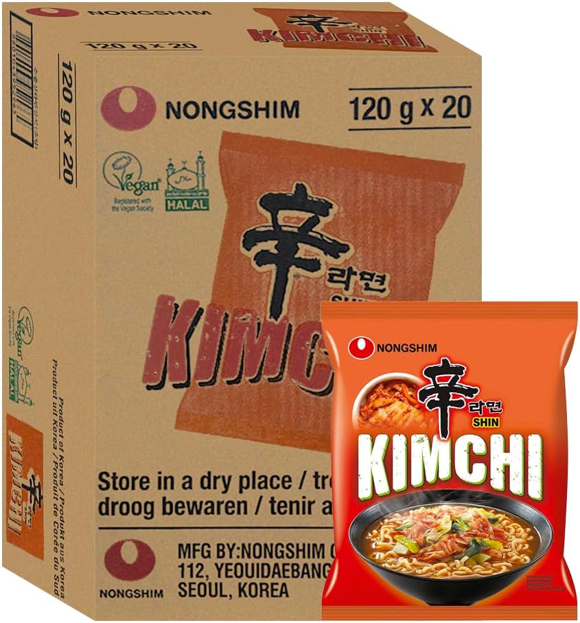 Starry Mart NS Korean KIMCHI Ramyun Ramen Noodles 120g (Box of 20 Packets)