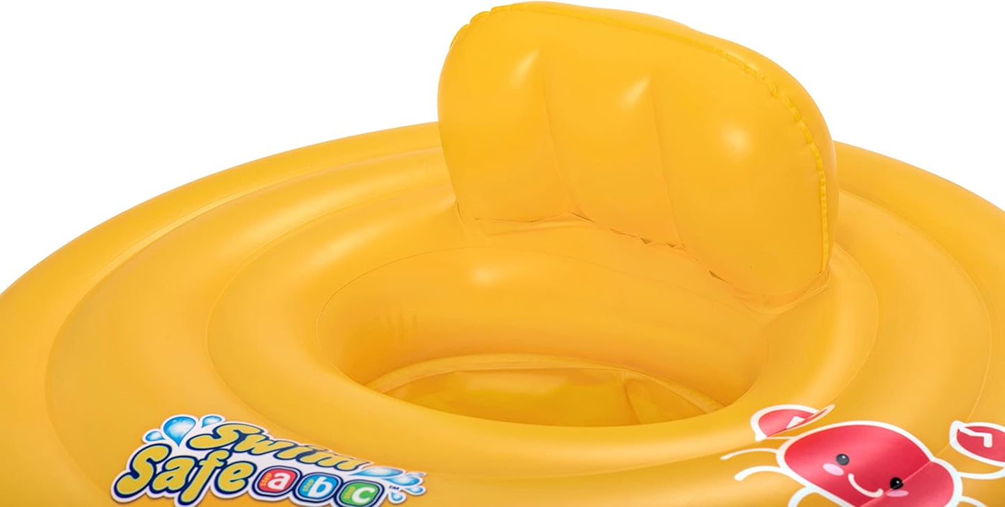Bestway Swimming Float Inflatable for Infants | Round 3-Ring Inflatable Baby Boat Float for Toddlers Boys and Girls, Ages 0-12 Months