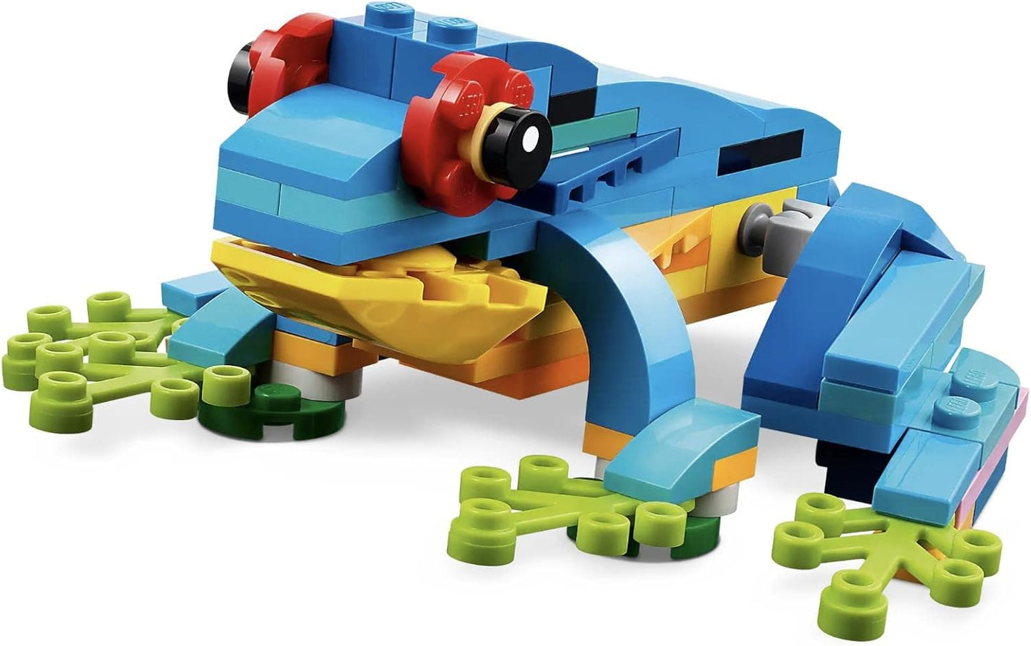 LEGO 31136 Creator 3 in 1 Exotic Parrot to Frog to Fish Animal Figures Building Toy, Creative Toys for Kids Aged 7 and up
