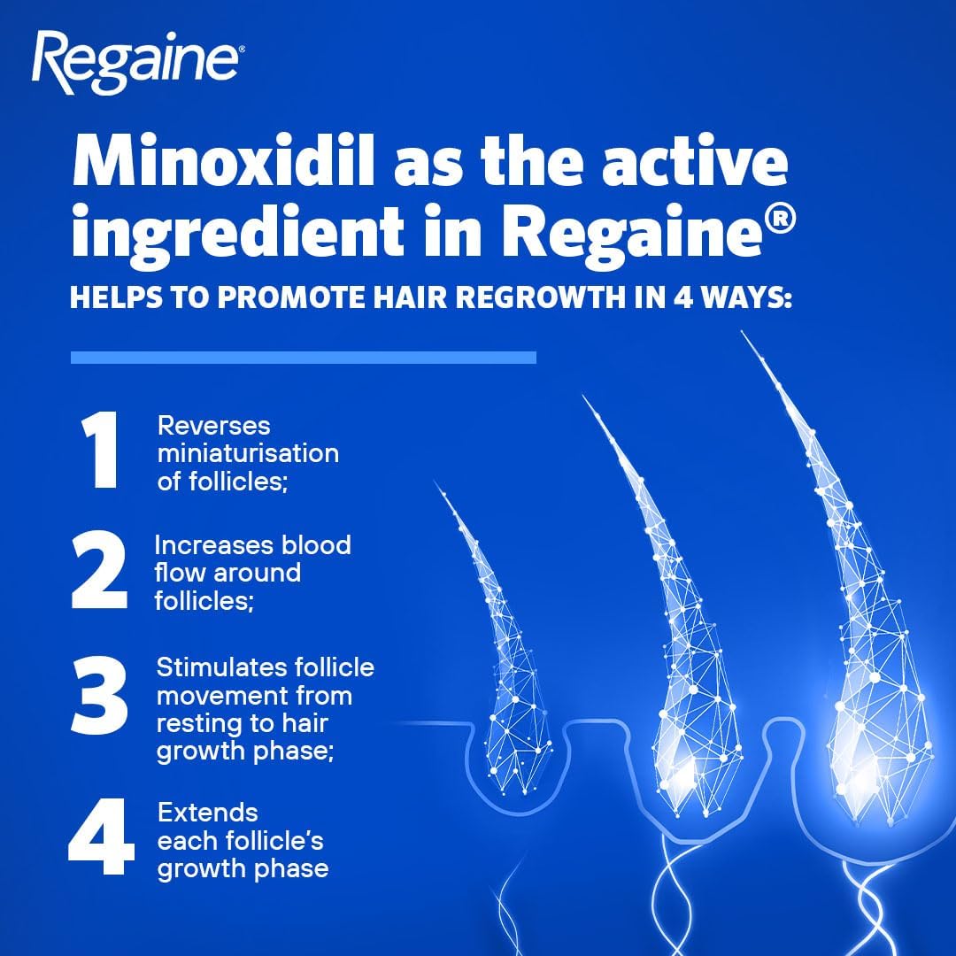 Regaine Extra Strength Scalp Cutaneous Foam (3x 73 ml), Treatment for Regrowth in Men with 5% Minoxidil, for Male Hair Loss