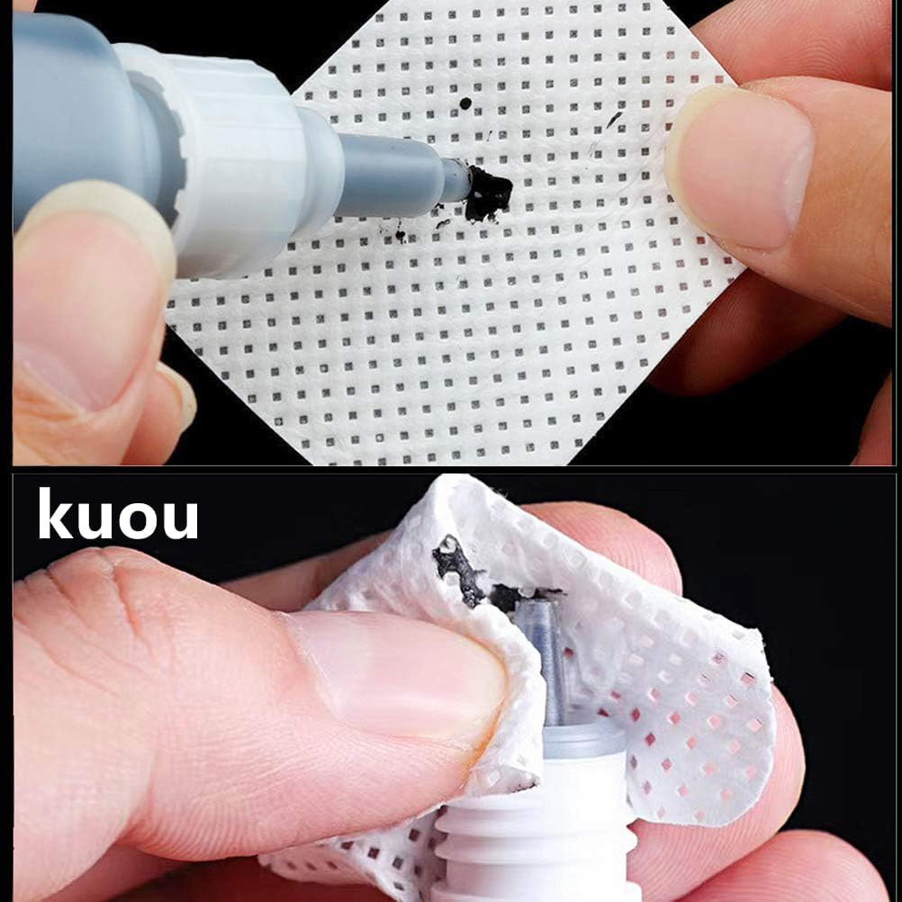 300 Pcs Lint Free Wipes for Nails, Nail Wipe Pads Lint Free Wipes Nail Art UV Gel Polish Absorbent Remover Wipes for DIY Nail
