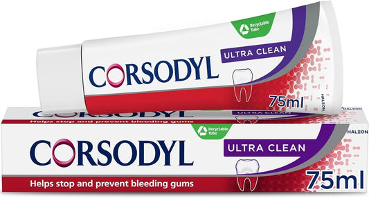 Corsodyl Toothpaste Ultra Clean, Daily Gum Care, 75ml