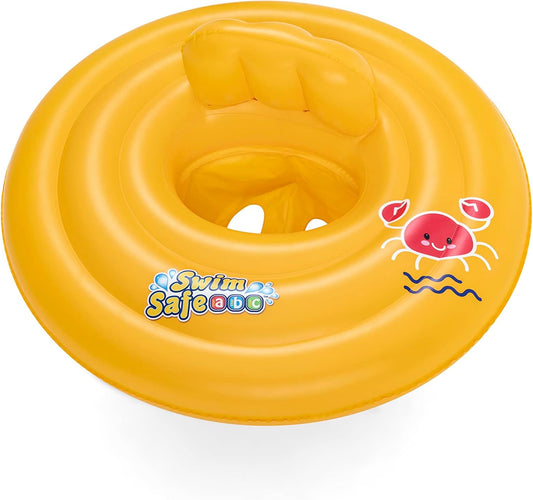 Bestway Swimming Float Inflatable for Infants | Round 3-Ring Inflatable Baby Boat Float for Toddlers Boys and Girls, Ages 0-12 Months