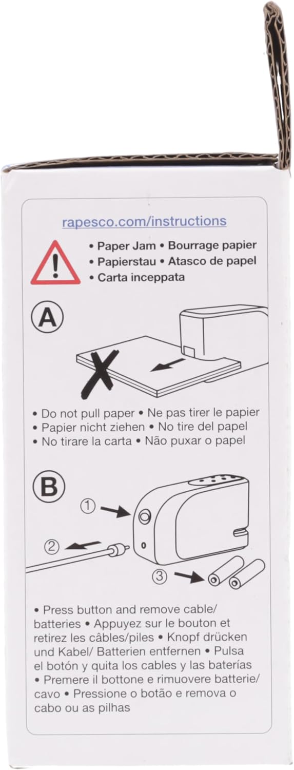 Rapesco 1454 626EL Automatic USB/Battery Stapler with 1000 26/6mm Staples, 15 Sheet Capacity, Black