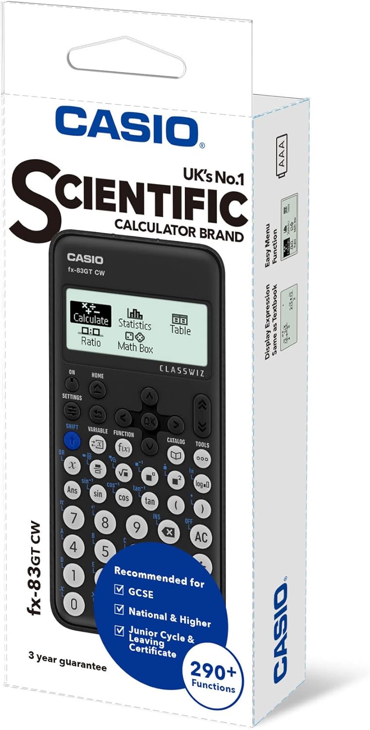 Casio FX-83GTCW Black Scientific Calculator