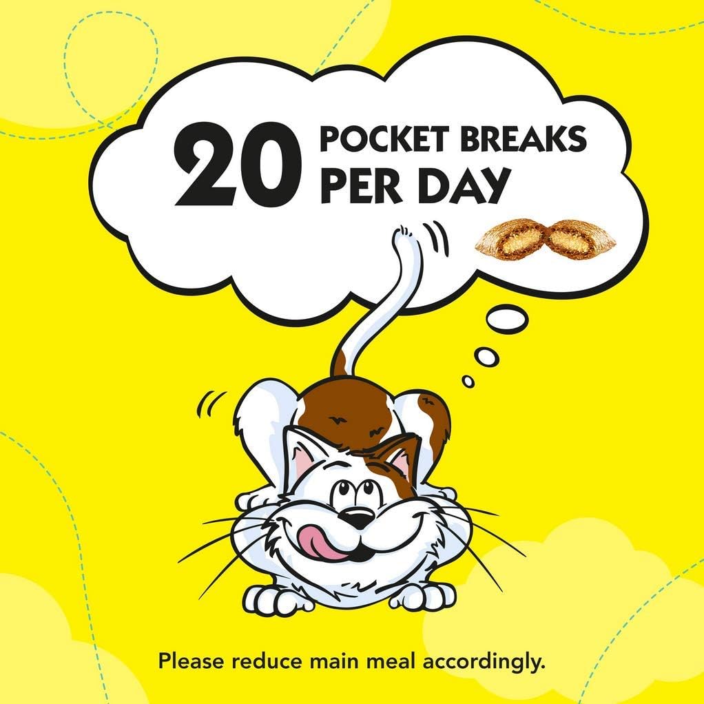 DREAMIES - Cat Treats - 12 x 60g - Multipack Biscuits - Variety Snack Box - 12 Pouches