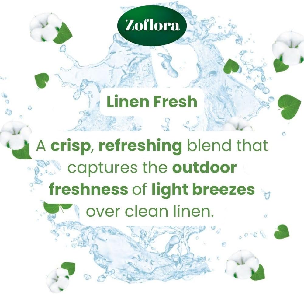 Zoflora Linen Fresh Carpet Freshener & Care Foam, Carpet Cleaner,Stain Remover Foam for Carpets and Upholstery, Neutralises Odours, Deep Cleans, Pet Safe, 1x 600 ml
