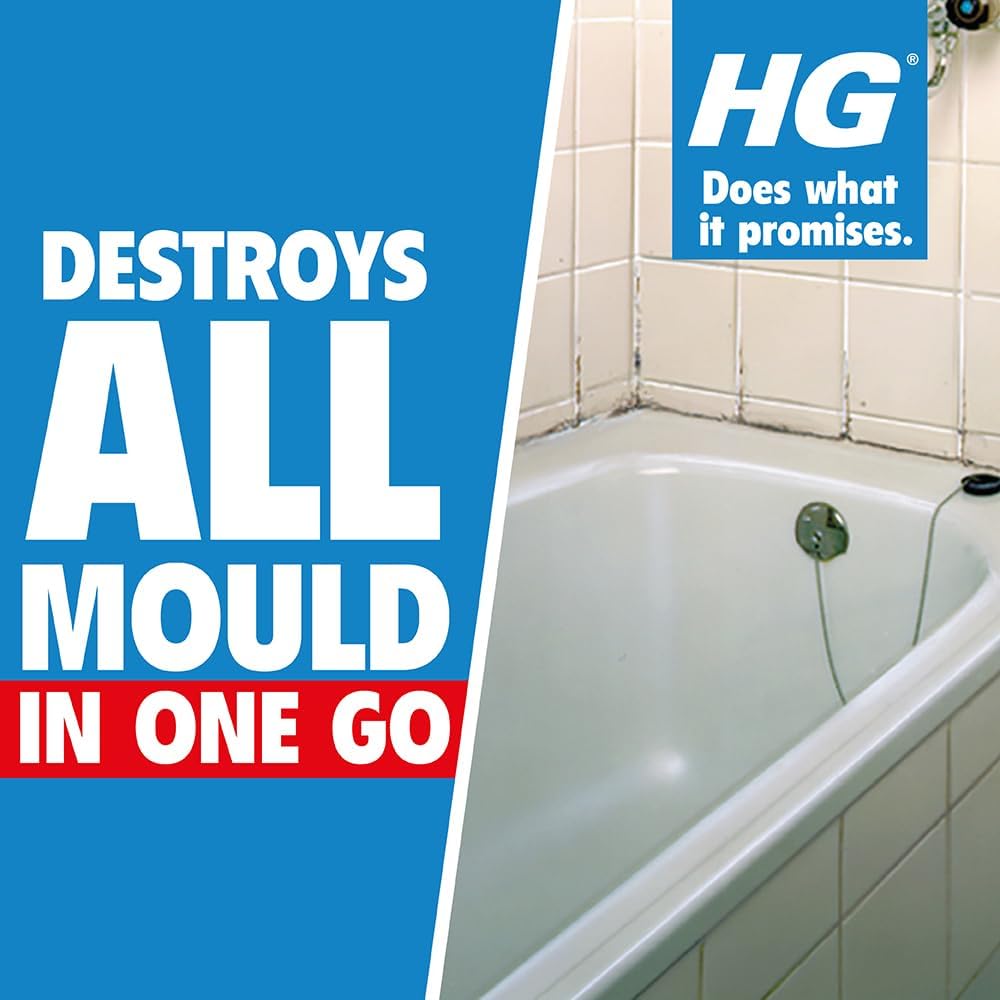 HG Mould Spray, Effective Mould Spray & Mildew Cleaner, Removes Mouldy Stains From Walls, Tiles, Silicone Seals & More - 500ml , Pack of 1