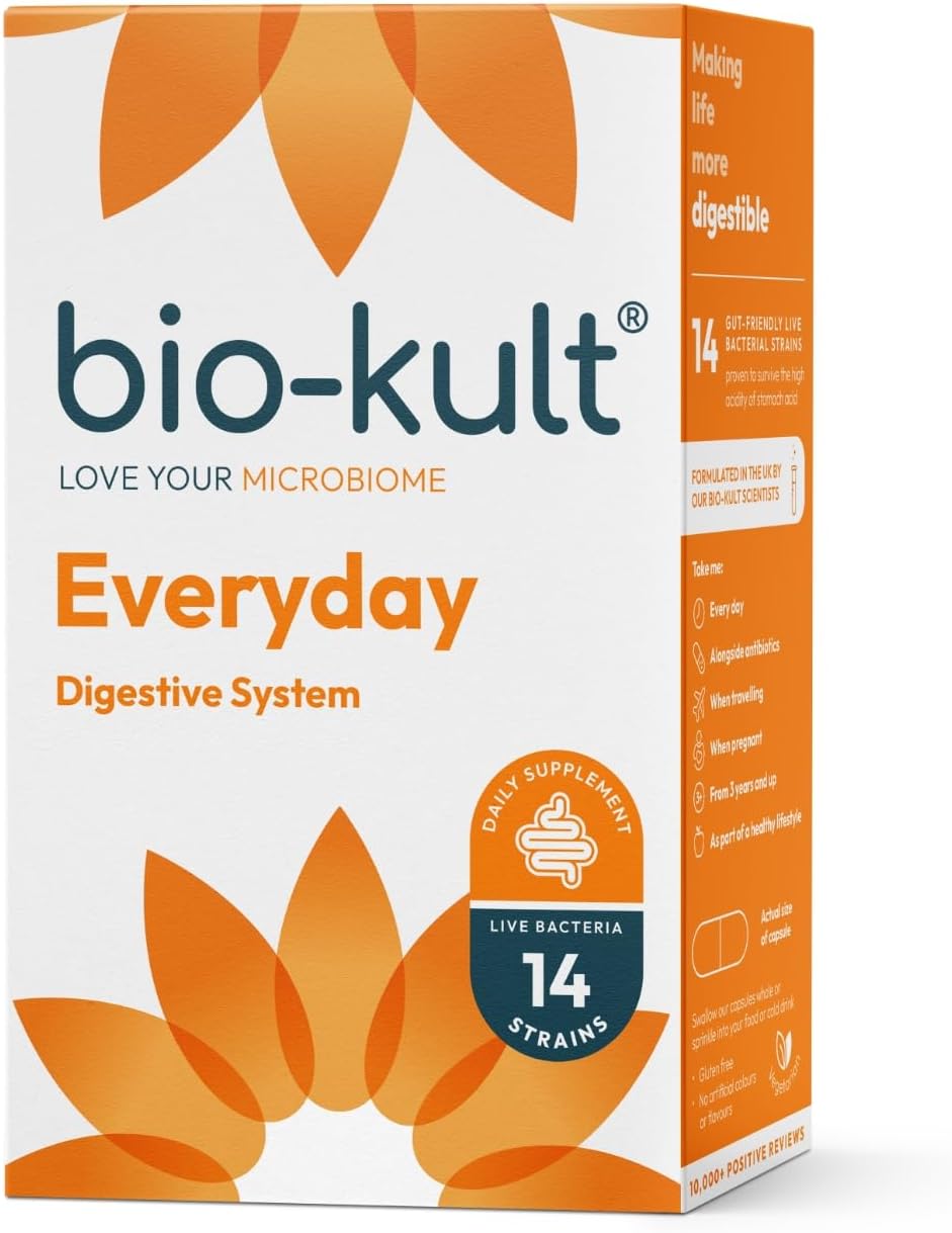 Bio-Kult Everyday Multi-Strain Formulation Probiotics for Digestive System, 60 Capsules (Pack of 1)