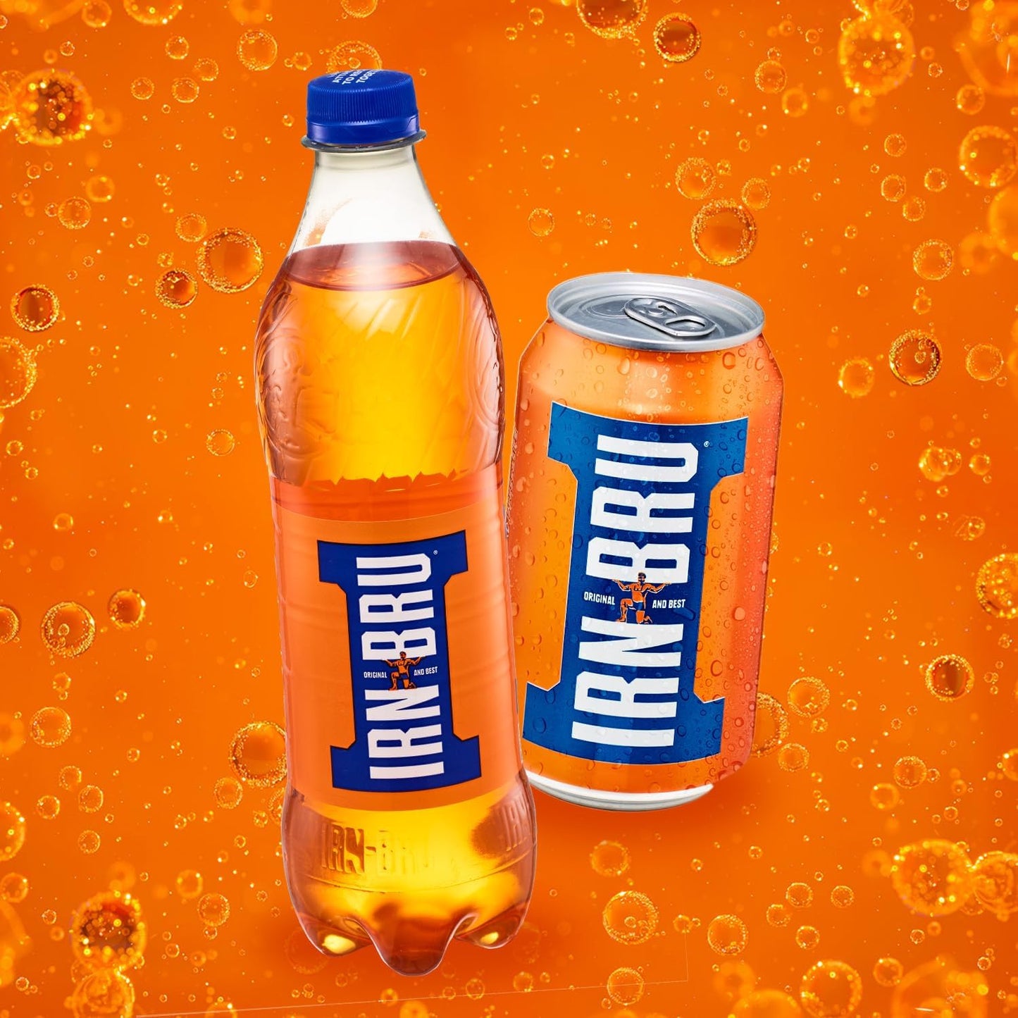 IRN-BRU Regular, 24 Pack Iconic Flavoured Fizzy Drinks Multipack Cans - 24 x 330ml Cans