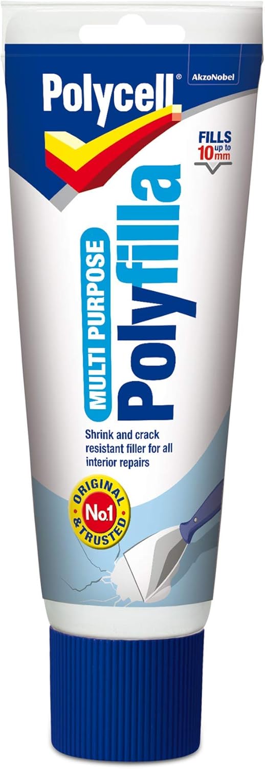 Polycell PLCMPP330GS Multi-Purpose Polyfilla Ready Mixed, 330 g , White, Packaging May Vary