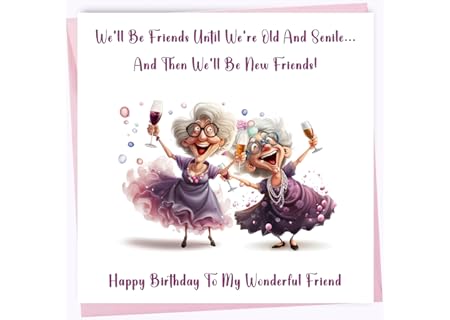 Printperfect birthday Friends Senile humour