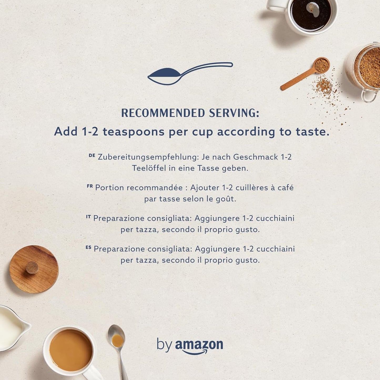 by Amazon Gold Instant Coffee, Medium Roast, 200g, Rainforest Alliance Certified