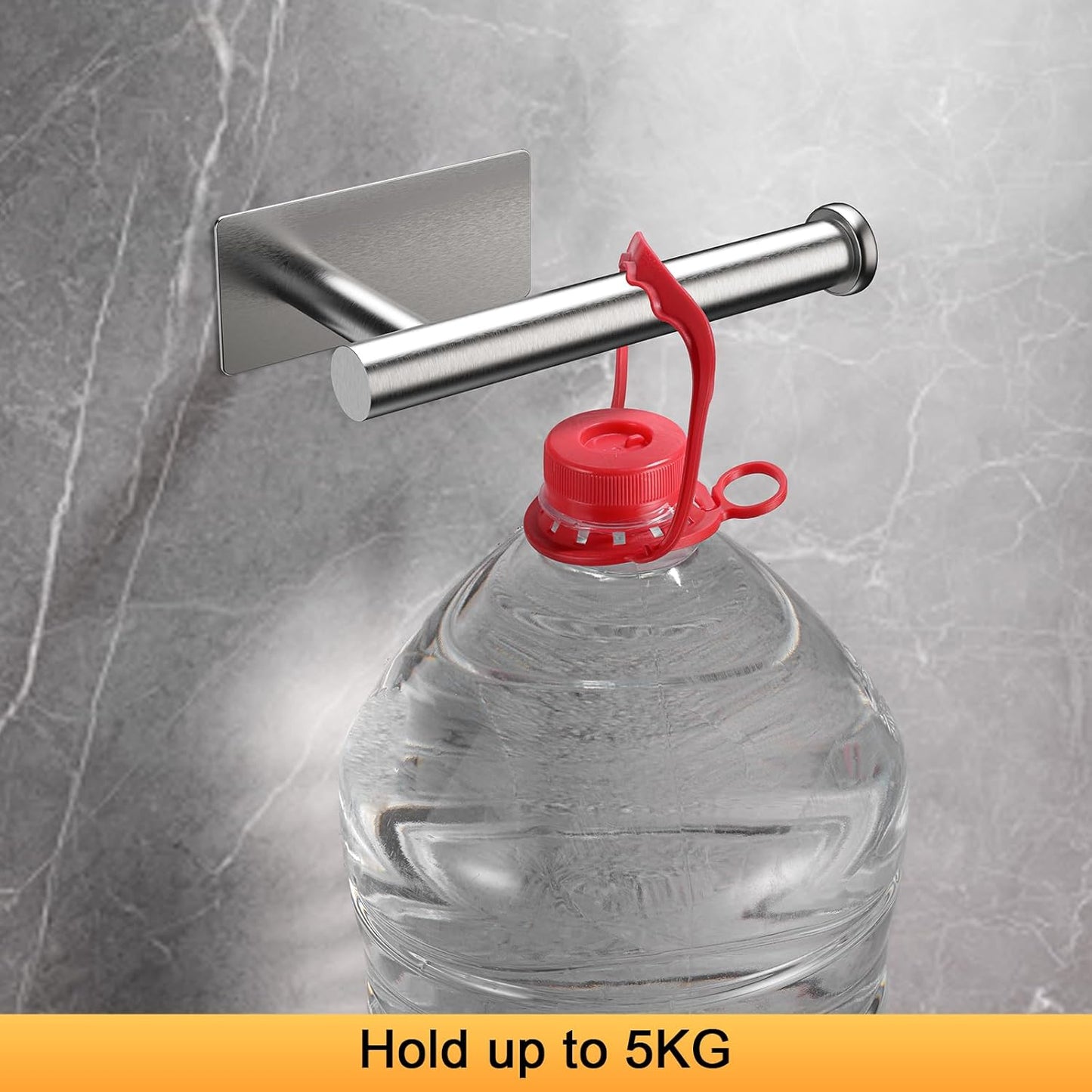 Ibergrif MK34052 Chrome Toilet Roll Holder Wall Mounted, Self Adhesive Toilet Paper Holder for Bathroom & Kitchen, Waterproof, No Drilling