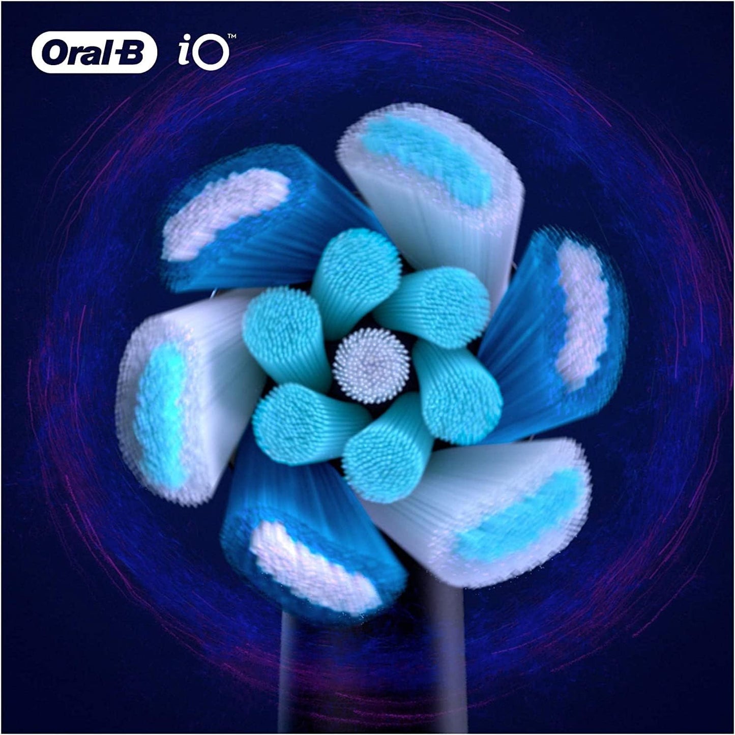 Oral-B iO Ultimate Clean Electric Toothbrush Head, Oral B Electric Toothbrush Heads, Twisted & Angled Bristles for Deeper Plaque Removal, Pack of 4 Toothbrush Heads, Oral B Io Brush Heads, Black