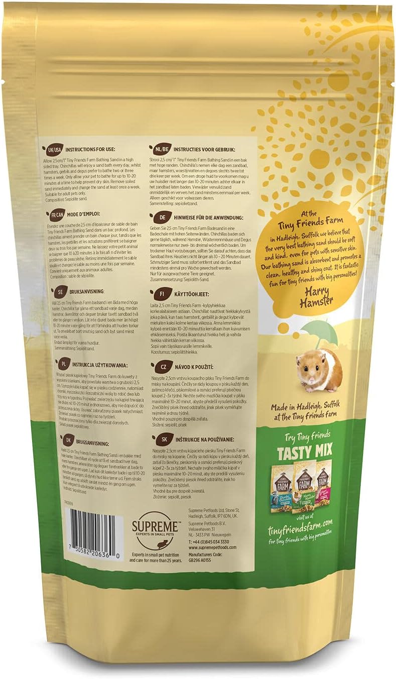 Supreme Petfoods Chinchilla Bathing Sand, 1 kg