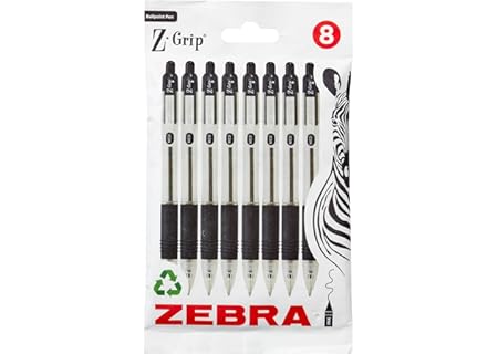 Zebra Ballpoint Retractable Reliable Multipack