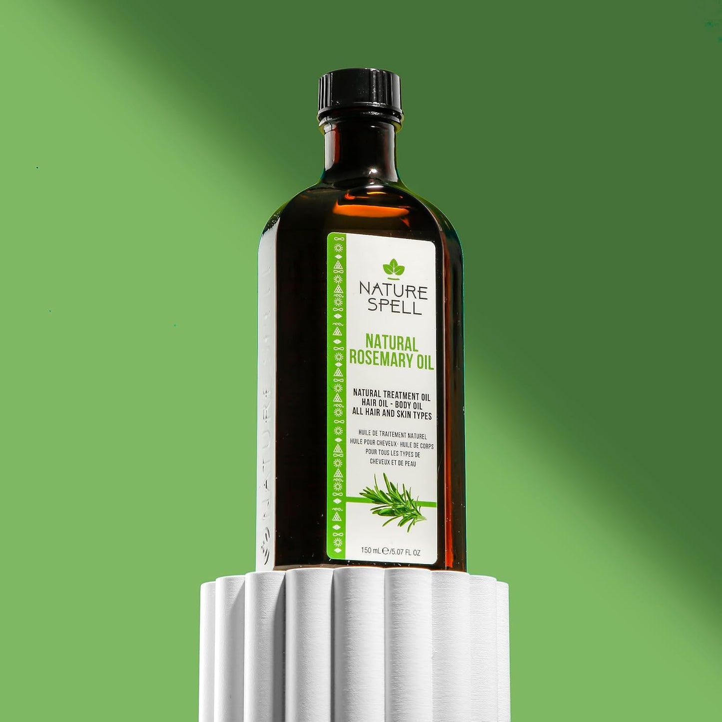 Nature Spell Rosemary Oil for Hair & Skin 150 ml – Rosemary Oil for Hair Growth – Treat Dry Damaged Hair to Target Hair Loss