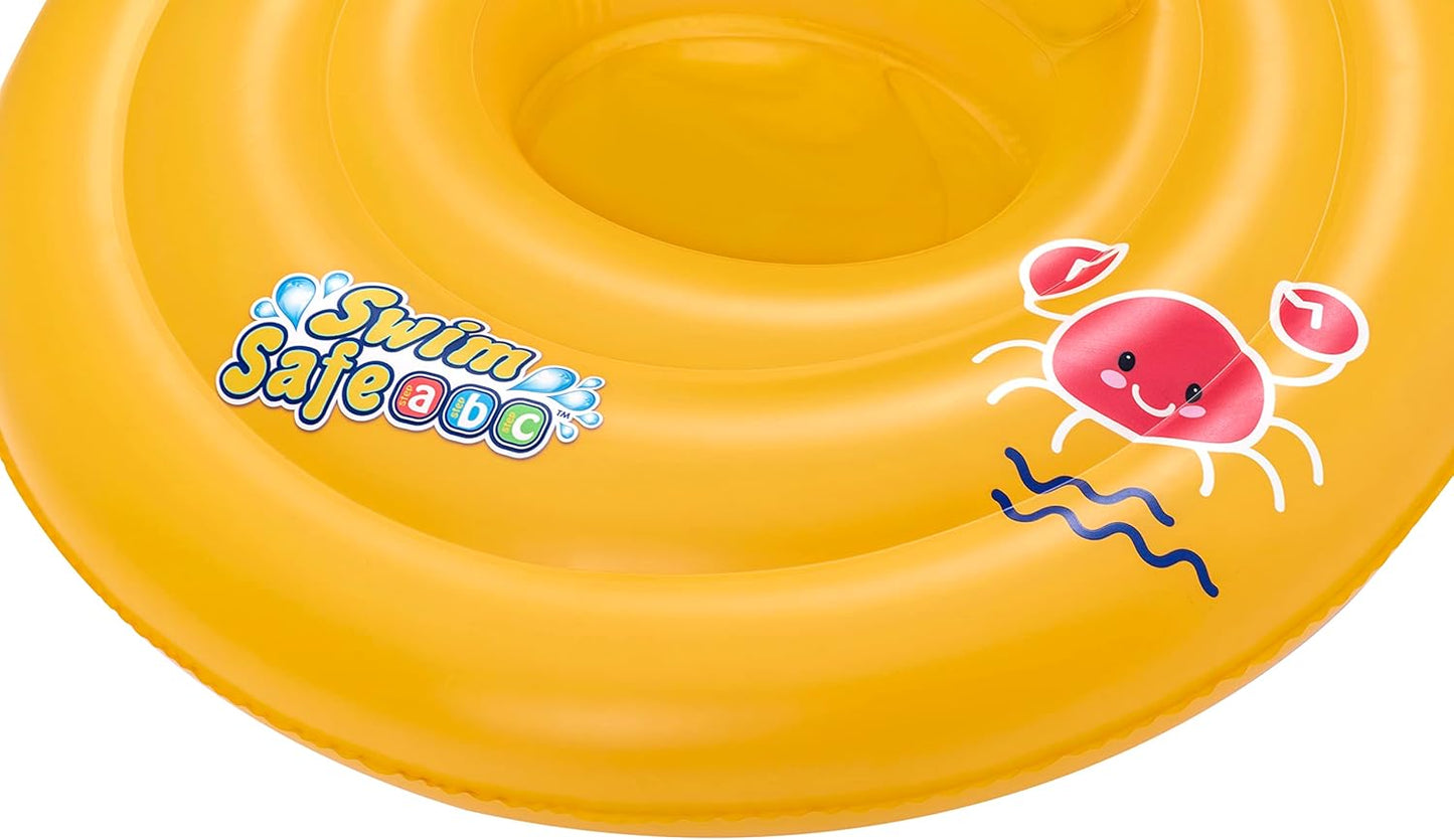 Bestway Swimming Float Inflatable for Infants | Round 3-Ring Inflatable Baby Boat Float for Toddlers Boys and Girls, Ages 0-12 Months