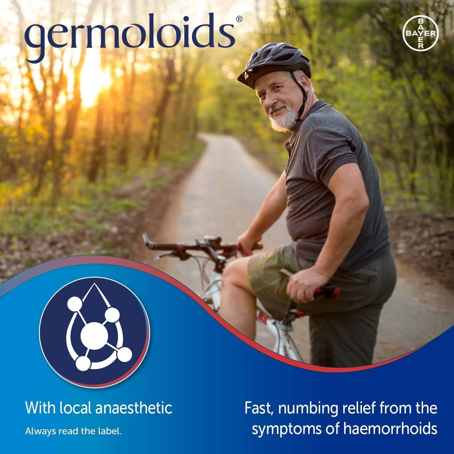 Germoloids Haemorrhoid Cream, Piles Treatment with Anaesthetic to Numb the Pain & Itch, 55 g, Pack of 1, (Packing may vary).